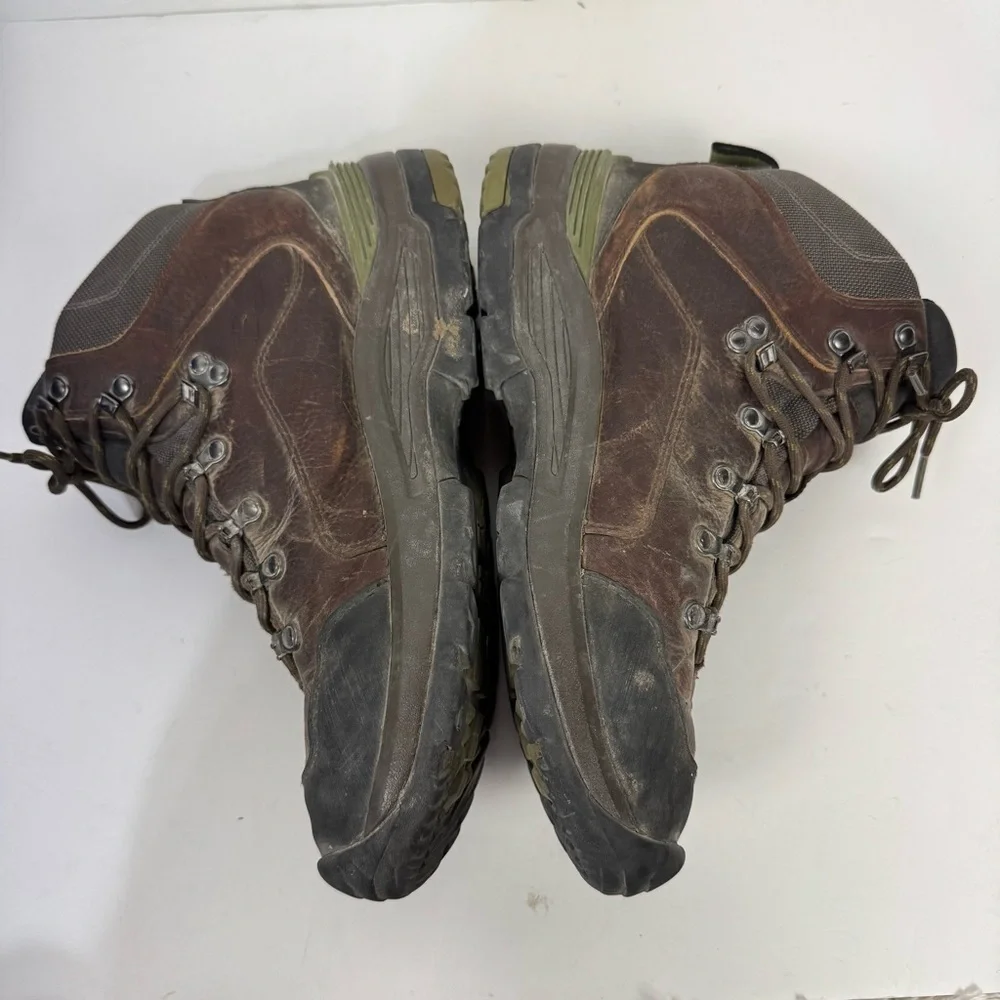 Clarks Brown Leather Lace up Work Boots